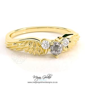 Keepsake Double Feather Ring