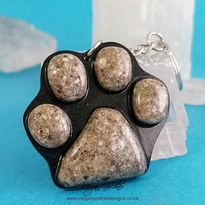 MGD Keepsake Resin Keyring Paw Print